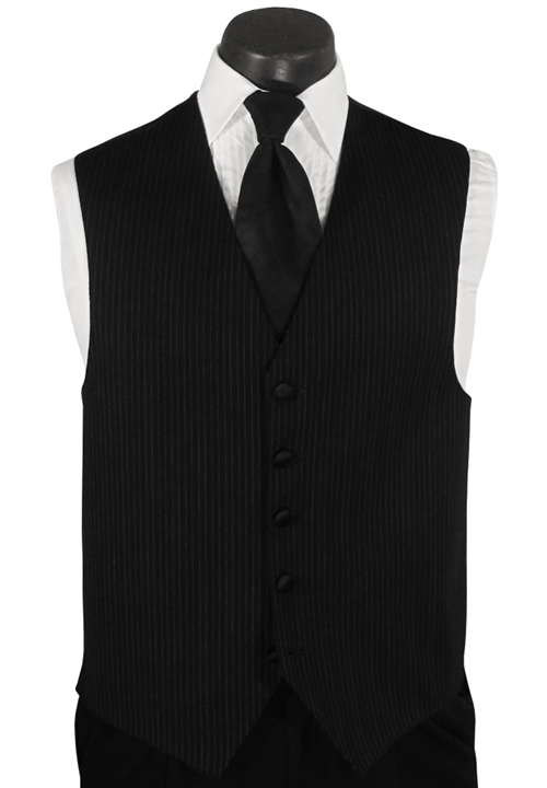 Black Striped 'Infinity' Vest