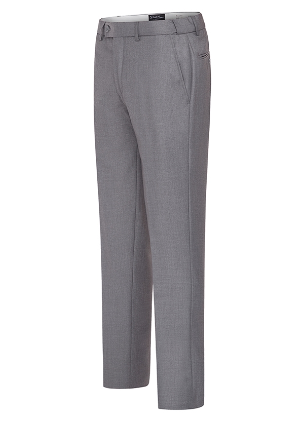Light Grey "Trim Fit" Suit Trouser