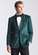 Emerald Green Velvet 'Venice' Dinner Jacket