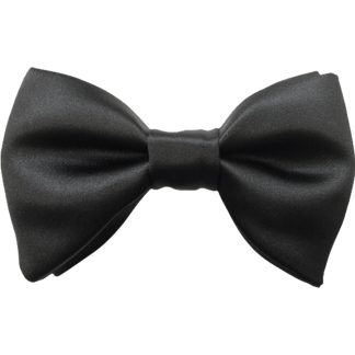 TNT3B - Black 3 Inch Butterfly Bow Tie