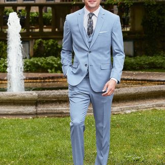 C5512 - Oxford Blue Sharkskin Power Stretch Suit - Alt 1