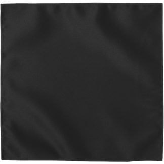 HN004 - Black Satin Pocket Square