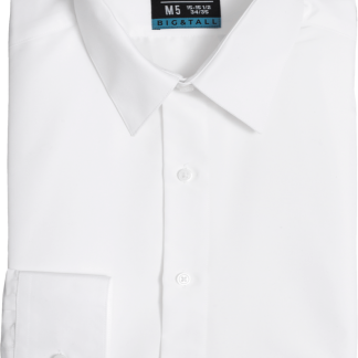 NTAX - White Big & Tall Tuxedo Shirt