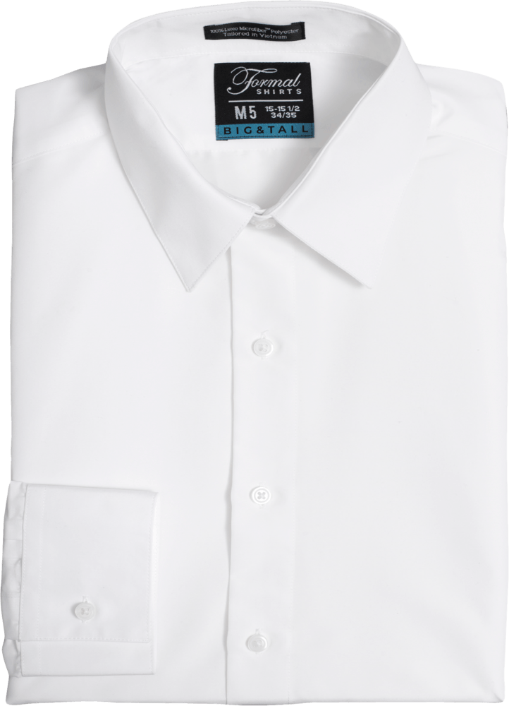NTAX - White Big & Tall Tuxedo Shirt