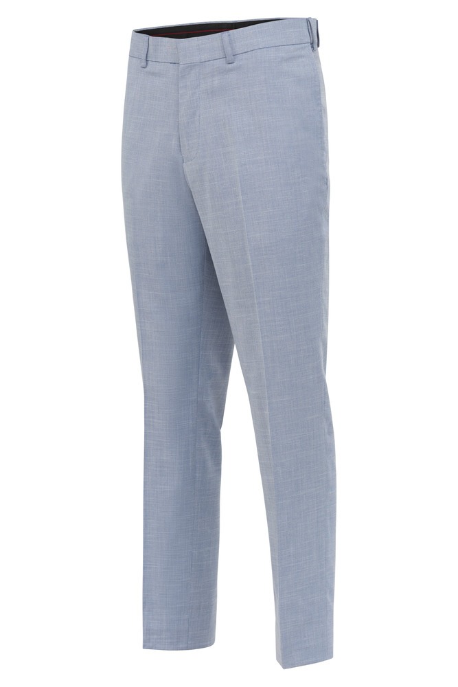 P5512-Oxford blue power stretch ultra slim fit pant-front