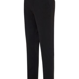 P6601 - Black Euro Slim Stretch Pants - Front