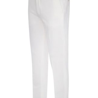 P6613 - Ivory EuroSlim Stretch Pants - Front