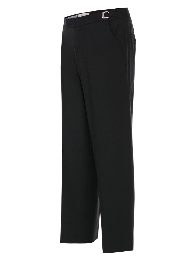 P990 - Black Classic Fit Suit Pants - Front
