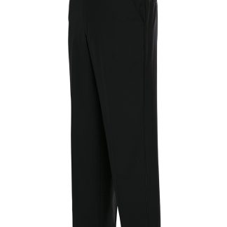 PC00 - Black Classic Fit Tuxedo Pants - Front