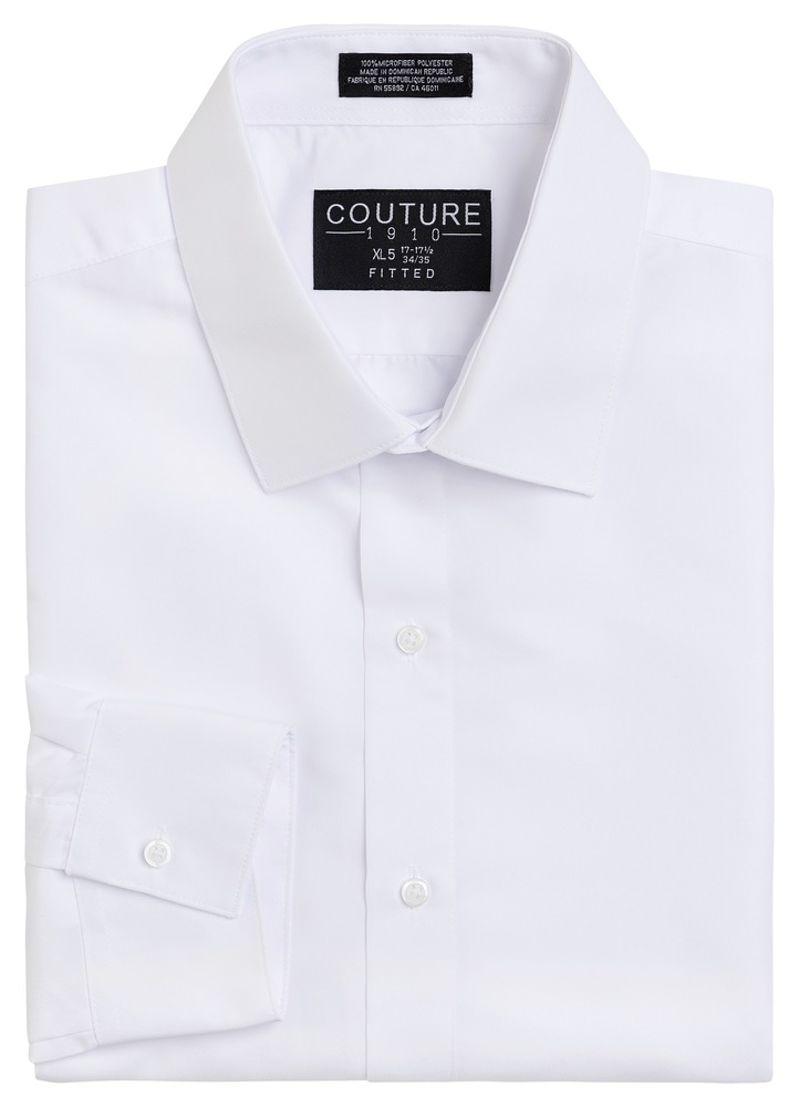 SNFAF - White Fitted Tuxedo Shirt