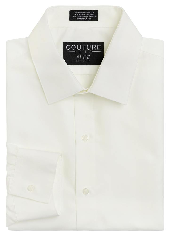 SNFIF - Ivory Fitted Tuxedo Shirt