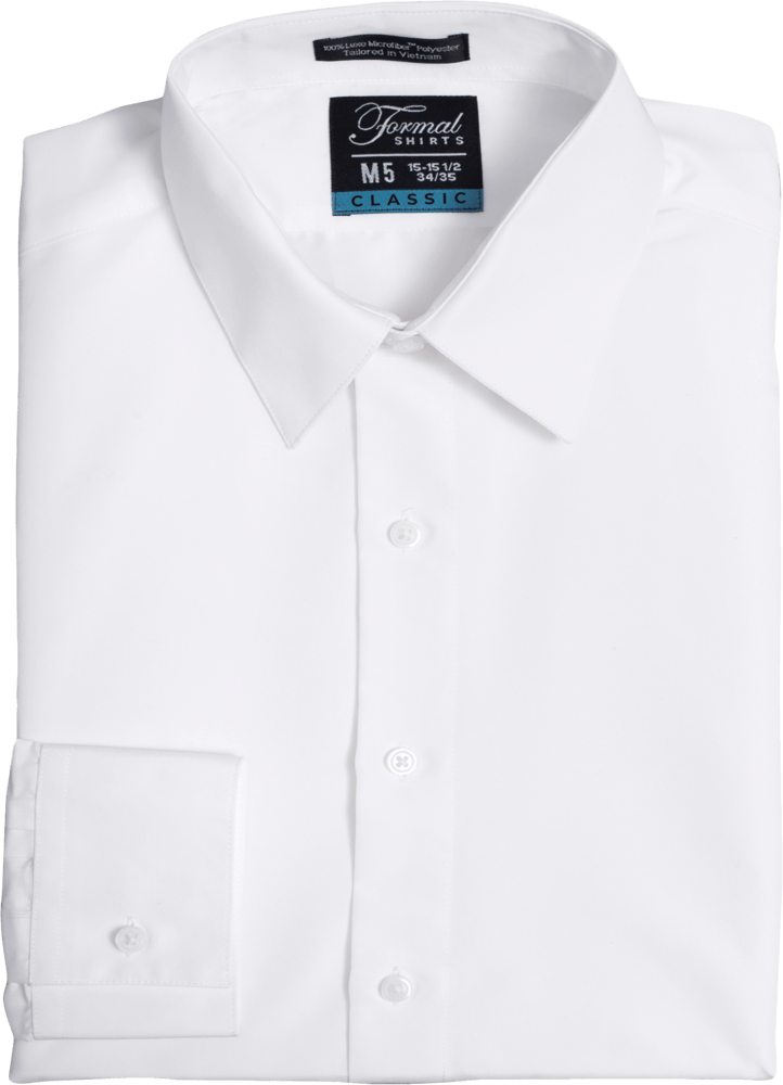 SNTAP - White Classic Fit Non Pleated Spread Collar Tuxedo Shirt
