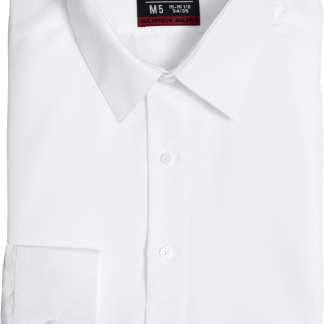 SNTAS - White Super Slim Fit Non Pleated Spread Collar Tuxedo Shirt