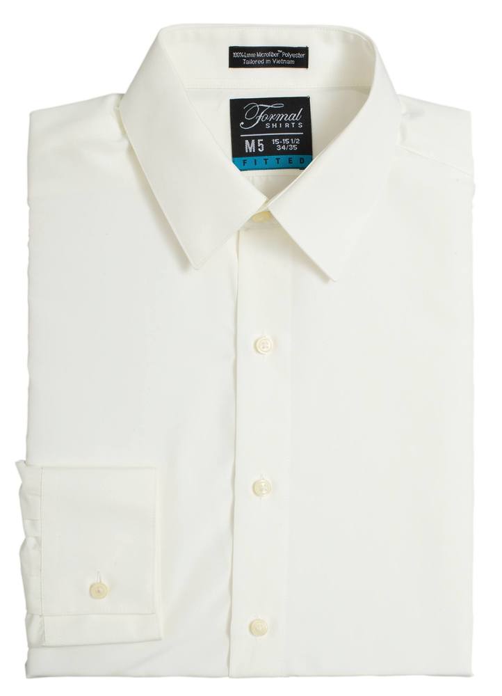 SNTIF - Ivory Fitted Tuxedo Shirt