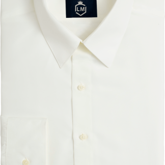 SNTIX - Ivory Big and Tall Non Pleated Spread Collar Tuxedo Shirt