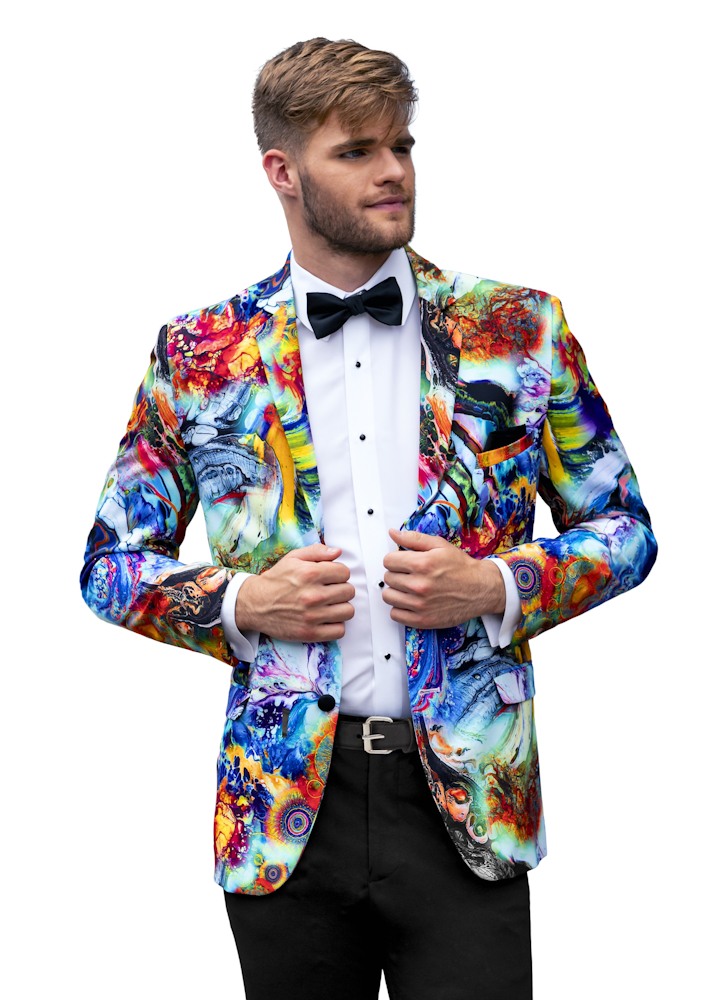 C1068-Multicolor Hendrix Dinner Jacket